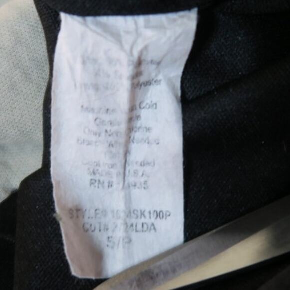 Renee C Skirt USA elastic waist pull on pencil straight eyelet lace SZ S Lined - Picture 7 of 9